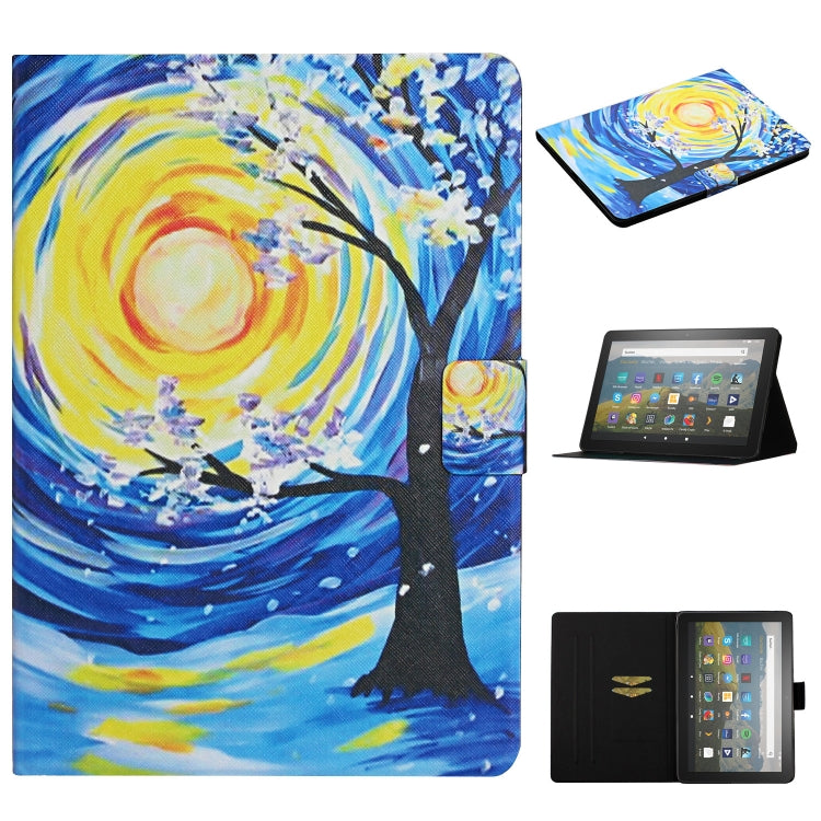 For Amazon Kindle Fire Max 11 Colored Drawing Smart Leather Tablet Case(Starry Sky Tree) - Amazon by PMC TechLife | Online Shopping South Africa | PMC TechLife | Buy Now Pay Later Mobicred