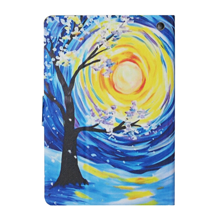 For Amazon Kindle Fire Max 11 Colored Drawing Smart Leather Tablet Case(Starry Sky Tree) - Amazon by PMC TechLife | Online Shopping South Africa | PMC TechLife | Buy Now Pay Later Mobicred