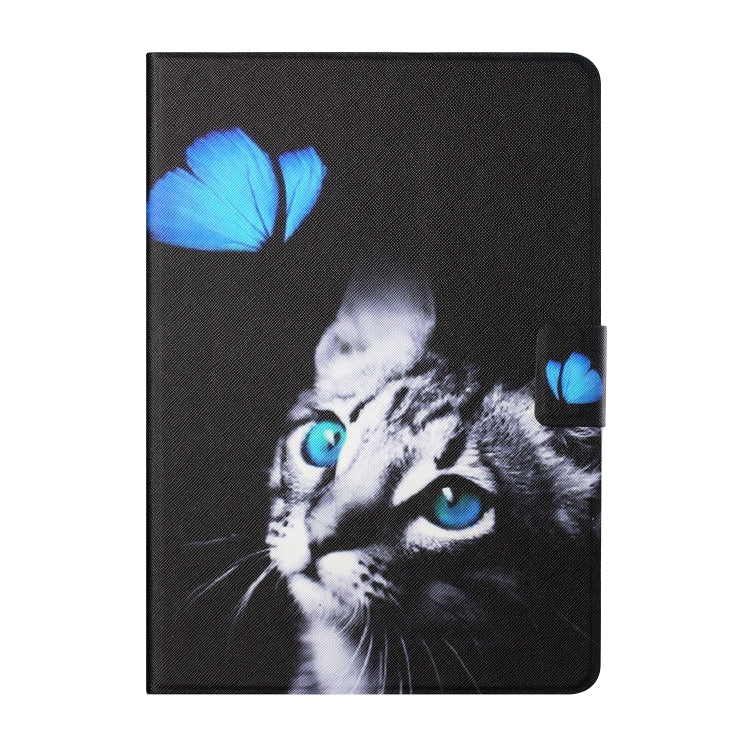 For Amazon Kindle Fire Max 11 Colored Drawing Smart Leather Tablet Case(Butterfly Cat) - Amazon by PMC TechLife | Online Shopping South Africa | PMC TechLife | Buy Now Pay Later Mobicred