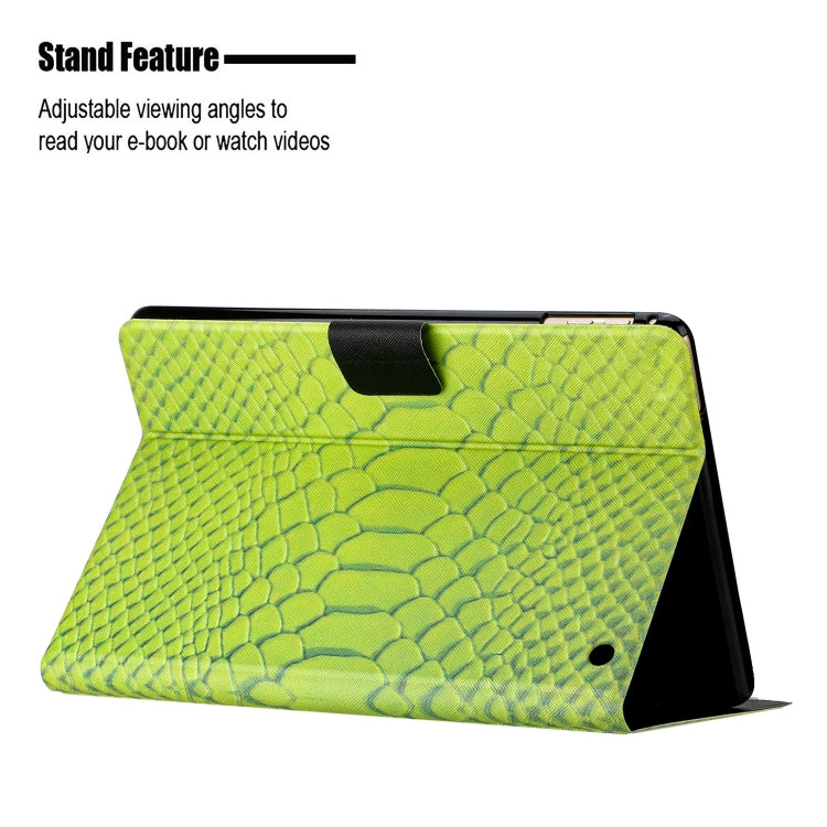 For Amazon Kindle Fire Max 11 Crocodile Texture Smart Leather Tablet Case(Green) - Amazon by PMC TechLife | Online Shopping South Africa | PMC TechLife | Buy Now Pay Later Mobicred
