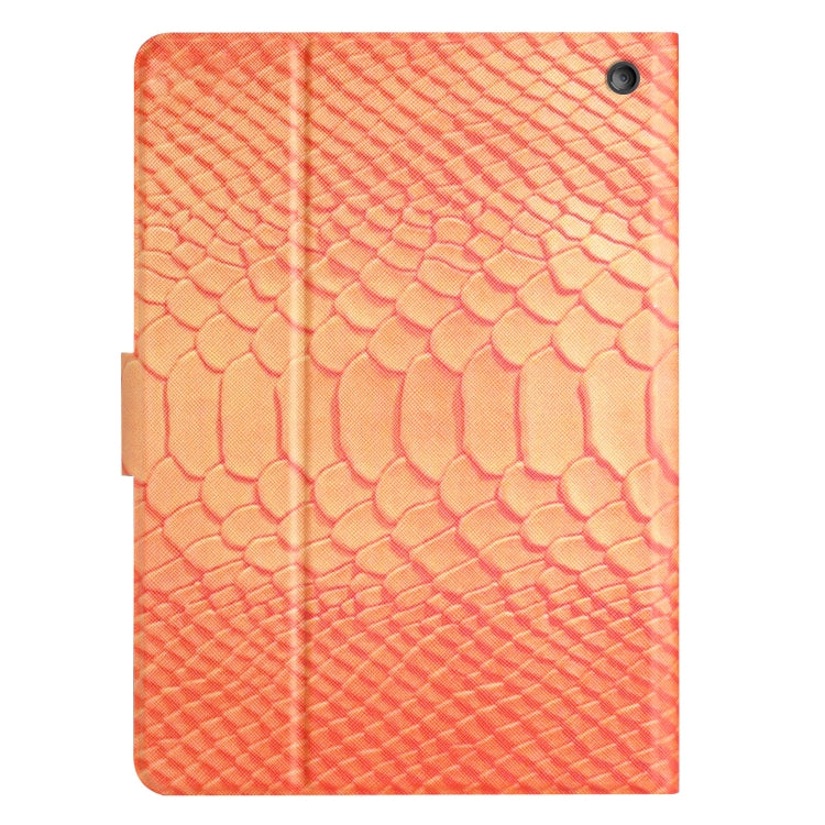 For Amazon Kindle Fire Max 11 Crocodile Texture Smart Leather Tablet Case(Orange) - Amazon by PMC TechLife | Online Shopping South Africa | PMC TechLife | Buy Now Pay Later Mobicred