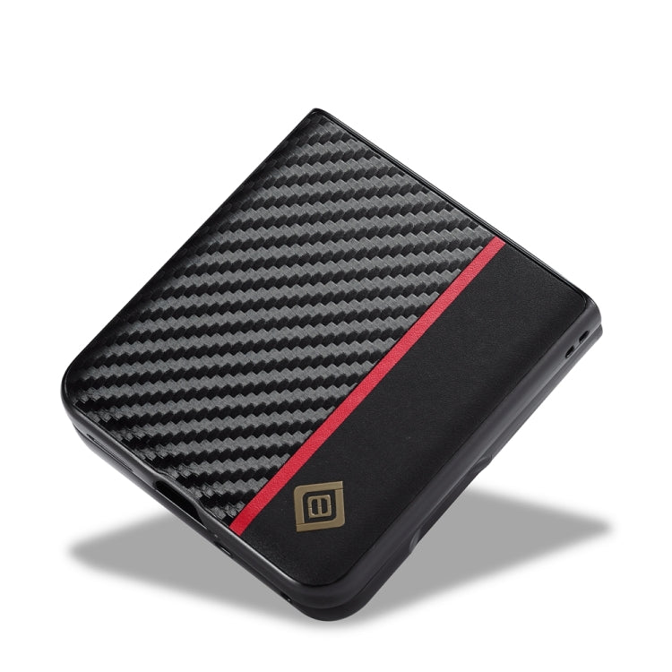 For OPPO Find N3 Flip LC.IMEEKE 3 in 1 Carbon Fiber Texture Shockproof Phone Case(Black) - OPPO Cases by LC.IMEEKE | Online Shopping South Africa | PMC TechLife | Buy Now Pay Later Mobicred