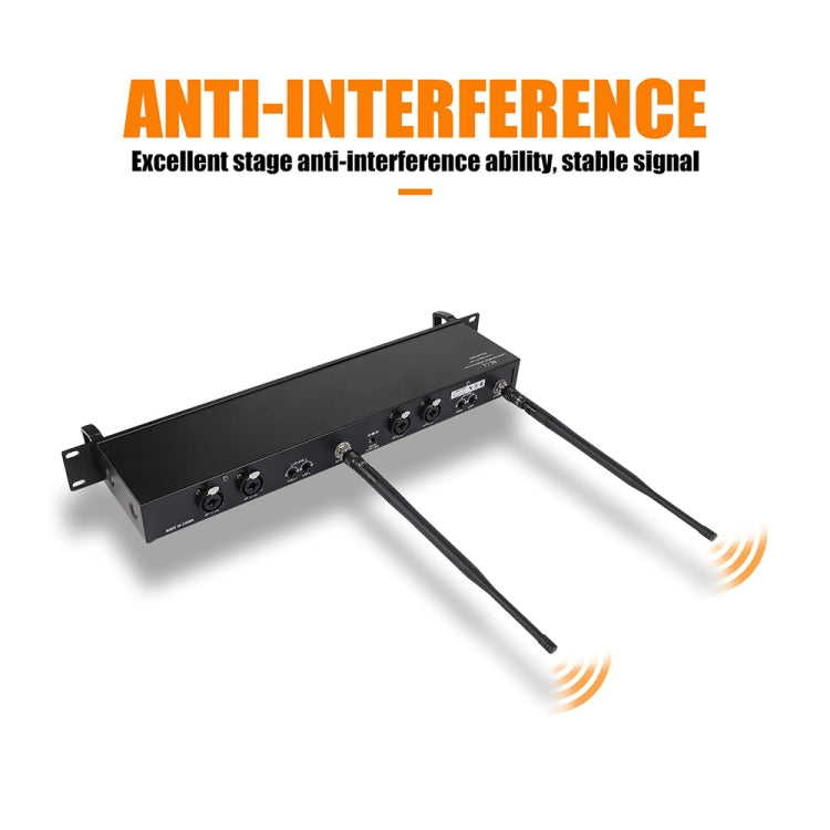 XTUGA RW2080 UHF Wireless Stage Singer In-Ear Monitor System 10 BodyPacks(AU Plug) - Microphone by XTUGA | Online Shopping South Africa | PMc TechLife | Buy Now Pay Later Mobicred