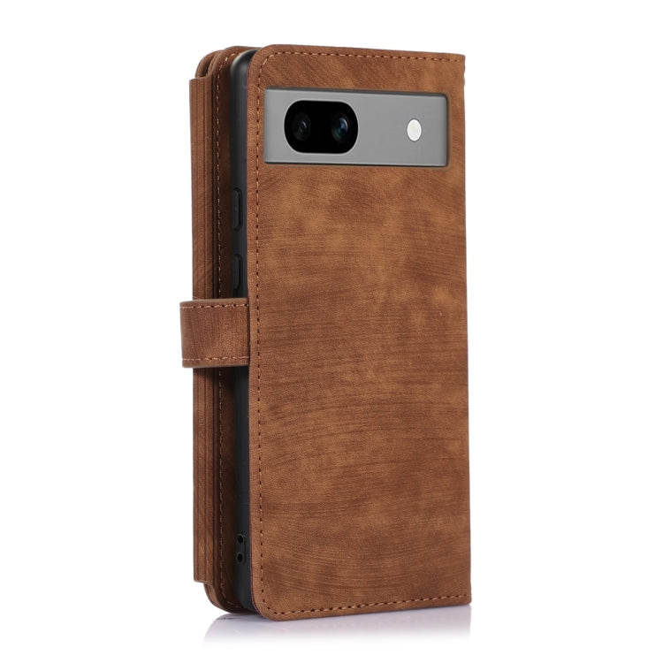 For Google Pixel 7a Dream 9-Card Wallet Zipper Bag Leather Phone Case(Brown) - Google Cases by PMC TechLife | Online Shopping South Africa | PMC TechLife | Buy Now Pay Later Mobicred