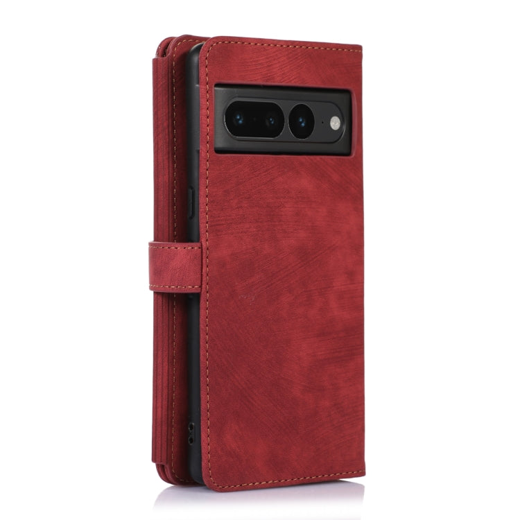 For Google Pixel 7 Pro Dream 9-Card Wallet Zipper Bag Leather Phone Case(Red) - Google Cases by PMC TechLife | Online Shopping South Africa | PMC TechLife | Buy Now Pay Later Mobicred