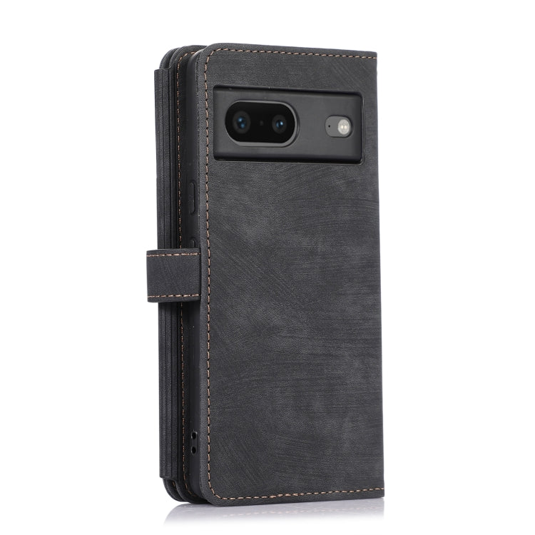 For Google Pixel 7 Dream 9-Card Wallet Zipper Bag Leather Phone Case(Black) - Google Cases by PMC TechLife | Online Shopping South Africa | PMC TechLife | Buy Now Pay Later Mobicred