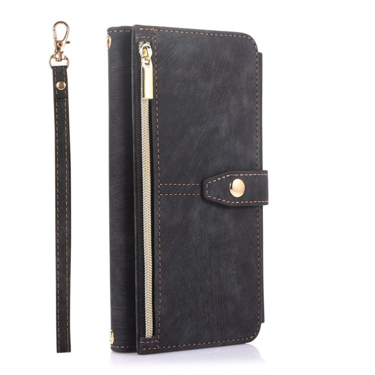 For Google Pixel 6 Dream 9-Card Wallet Zipper Bag Leather Phone Case(Black) - Google Cases by PMC TechLife | Online Shopping South Africa | PMC TechLife | Buy Now Pay Later Mobicred