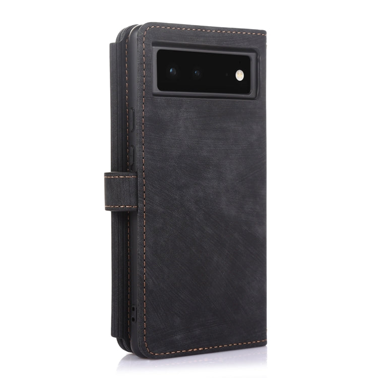 For Google Pixel 6 Dream 9-Card Wallet Zipper Bag Leather Phone Case(Black) - Google Cases by PMC TechLife | Online Shopping South Africa | PMC TechLife | Buy Now Pay Later Mobicred