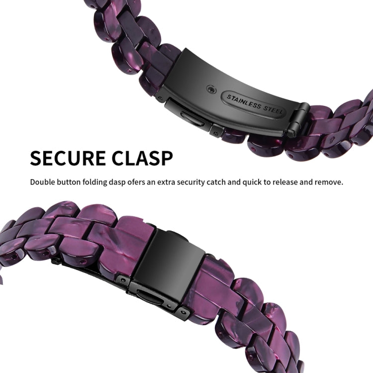 For Fitbit Inspire 3 Oval Resin Replacement Watch Band(Purple Light) - Watch Bands by PMc TechLife | Online Shopping South Africa | PMc TechLife | Buy Now Pay Later Mobicred