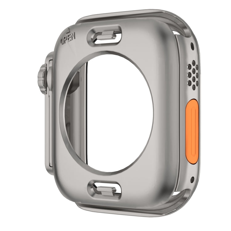 For Apple Watch Series 9 / 8 / 7 45mm Change to Ultra 49mm Waterproof All-Inclusive Film Hybrid PC Watch Case(Titanium Gold) - free shipping - PMC Jewellery - Order now!