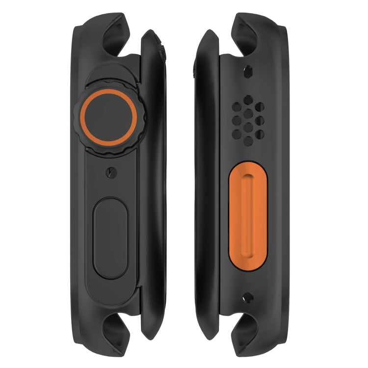 For Apple Watch Series 6 / 5 / 4 / SE 40mm Change to Ultra 49mm Waterproof All-Inclusive Film Hybrid PC Watch Case(Black) - Watch Cases by PMC TechLife | Online Shopping South Africa | PMC TechLife