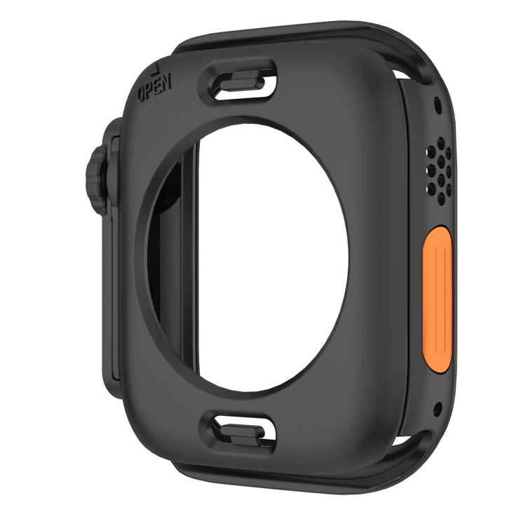 For Apple Watch Series 6 / 5 / 4 / SE 40mm Change to Ultra 49mm Waterproof All-Inclusive Film Hybrid PC Watch Case(Black) - Watch Cases by PMC TechLife | Online Shopping South Africa | PMC TechLife