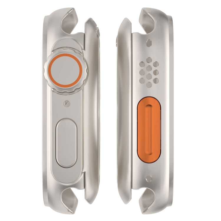 For Apple Watch Series 6 / 5 / 4 / SE 40mm Change to Ultra 49mm Waterproof All-Inclusive Film Hybrid PC Watch Case(Starlight Silver) - free shipping - PMC Jewellery - Order now!