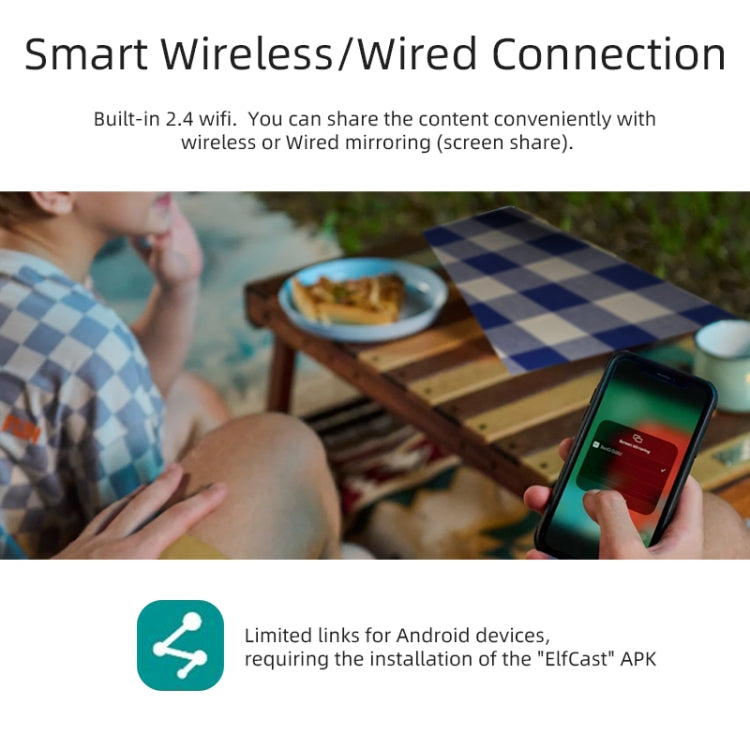 AUN A003 1280x720P 150 Lumens Same Screen Version Portable Home Theater LED HD Digital Projector, EU Plug(Grey) - LED Projector by AUN | Online Shopping South Africa | PMC TechLife | Buy Now Pay Later Mobicred