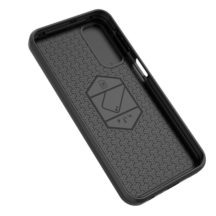 For Samsung Galaxy M34 5G India Sliding Camshield TPU + PC Shockproof Phone Case with Holder(Black) - Galaxy Phone Cases by PMC TechLife | Online Shopping South Africa | PMC TechLife | Buy Now Pay Later Mobicred