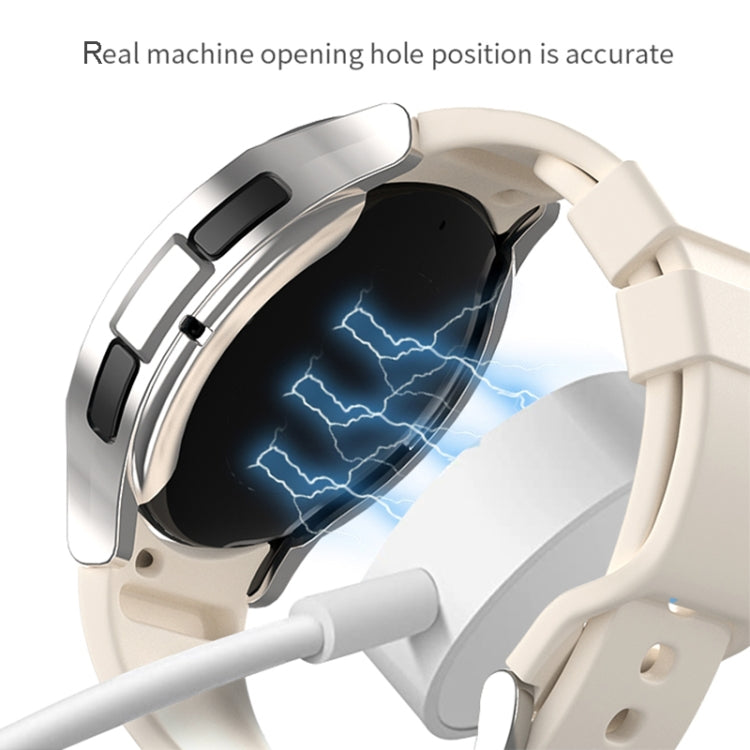 For Samsung Galaxy Watch 6 Classic 43mm Half-inclusive PC Watch Protective Case(Silver) - Watch Cases by PMC TechLife | Online Shopping South Africa | PMC TechLife