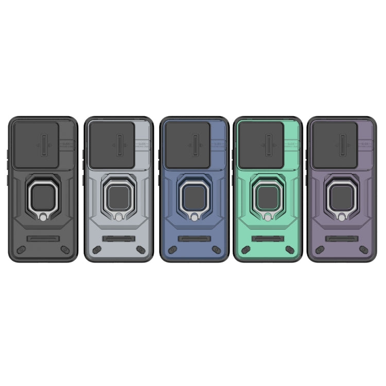 For Xiaomi 14 Sliding Camshield TPU + PC Shockproof Phone Case with Holder(Green) - free shipping - PMC TechLife - Order now!