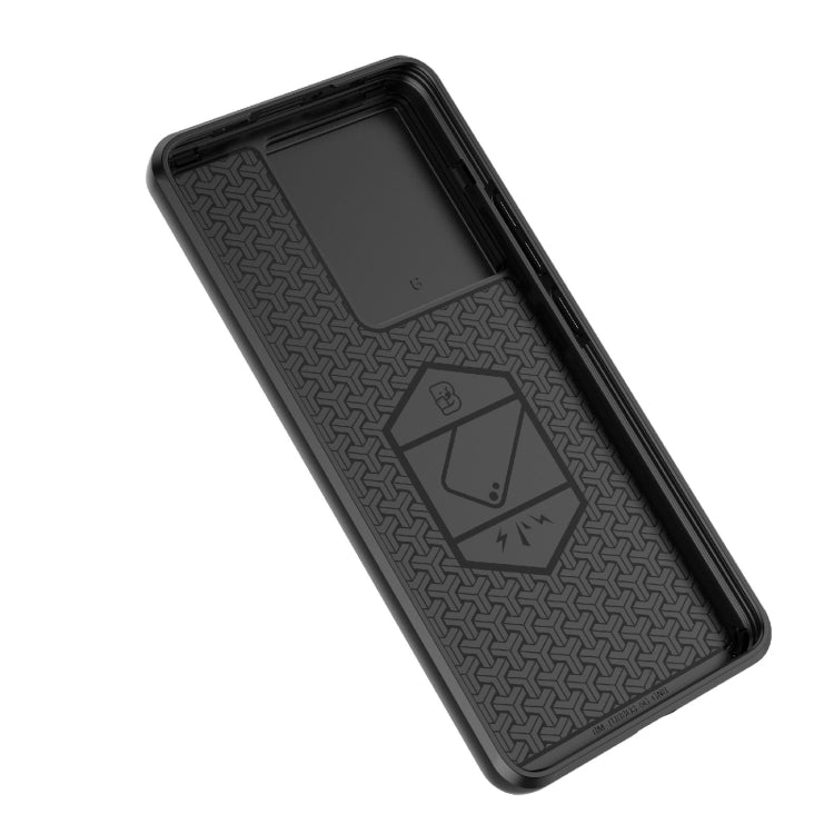 For Xiaomi Redmi Turbo 3 5G Sliding Camshield TPU + PC Shockproof Phone Case with Holder(Purple) - Xiaomi Cases by PMC TechLife | Online Shopping South Africa | PMC TechLife | Buy Now Pay Later Mobicred