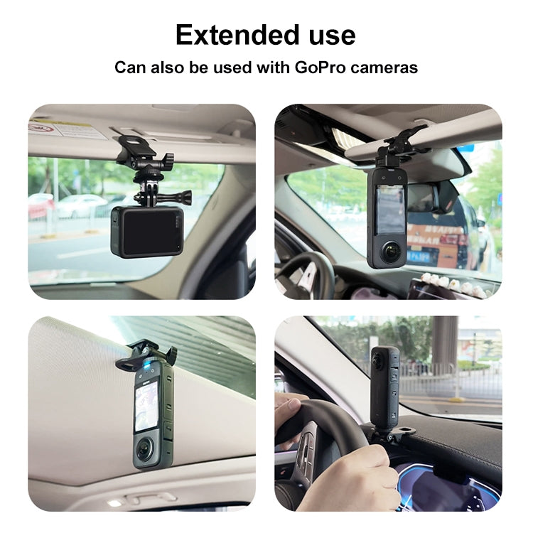 Car Sun Visor Bracket Type A Action Camera Mount - Car Holders by PMC TechLife | Online Shopping South Africa | PMC TechLife | Buy Now Pay Later Mobicred