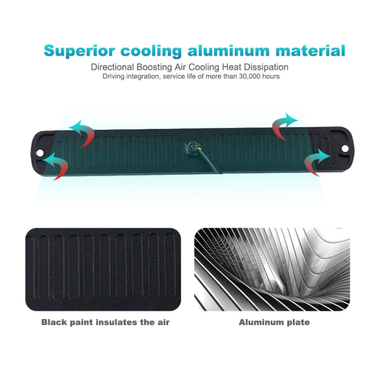 DC12V-24V / 36W Car Truck Emergency Strobe Flash Warning Light 12LEDs Long Ultra-thin Side Lights(Yellow) - Warning Lights by PMC TechLife | Online Shopping South Africa | PMC TechLife | Buy Now Pay Later Mobicred