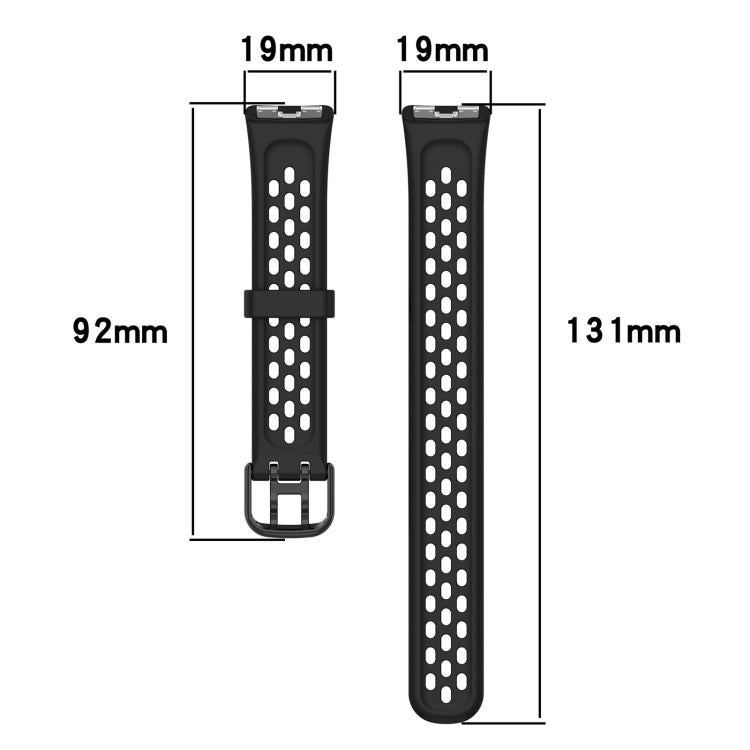 For Huawei Band 10 / 9 / 8 Solid Color Breathable Silicone Watch Band(Red) - Watch Bands by PMC TechLife | Online Shopping South Africa | PMC TechLife | Buy Now Pay Later Mobicred