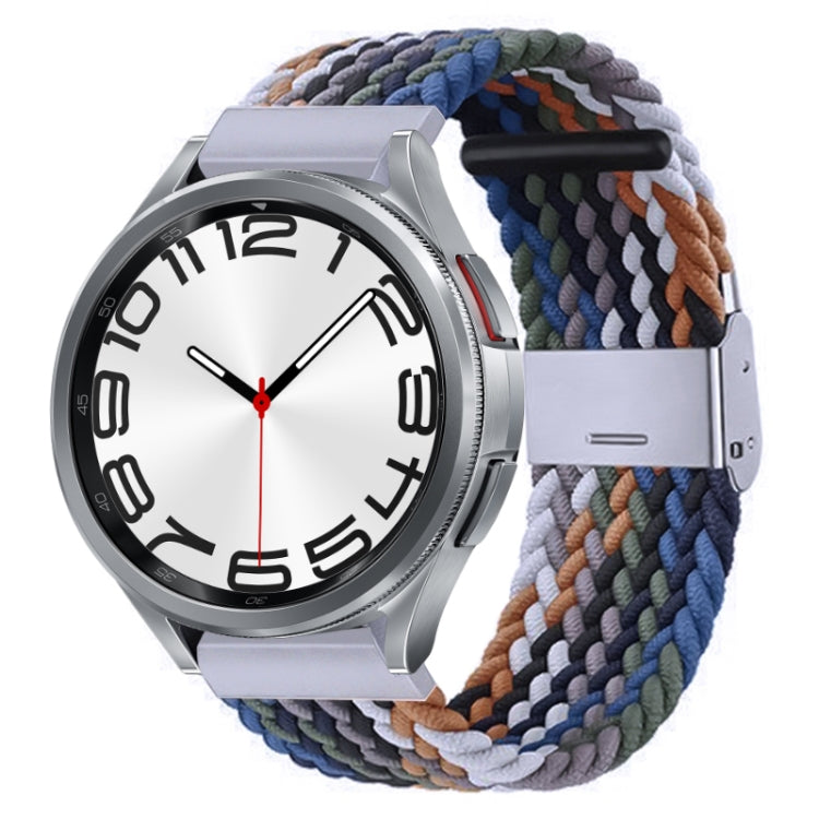 For Samsung Galaxy Watch 6 / 6 Classic Nylon Braided Metal Buckle Watch Band(Denim) - Watch Bands by PMC TechLife | Online Shopping South Africa | PMC TechLife