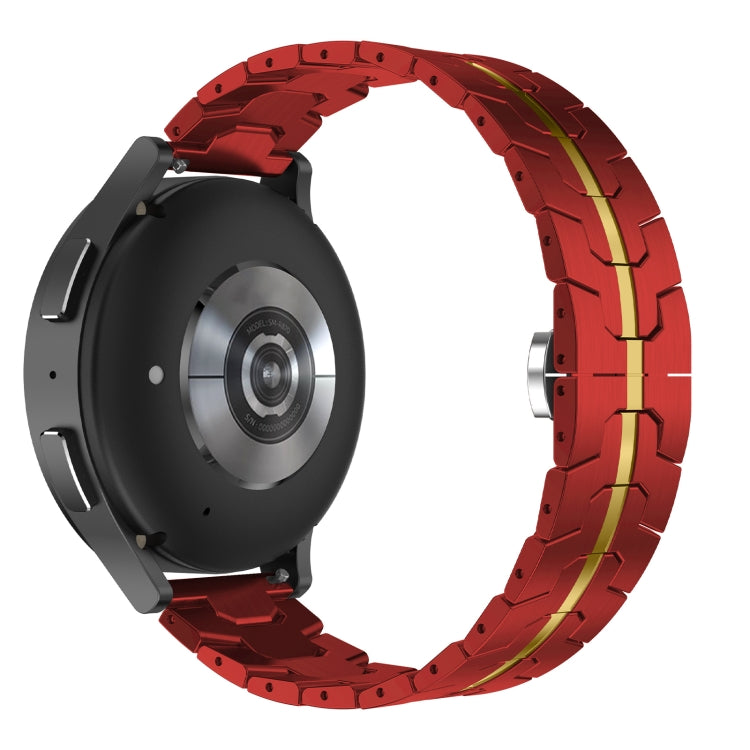 For Samsung Galaxy Watch 6 / 6 Classic Stainless Steel Metal Watch Band(Red Gold) - Watch Bands by PMC TechLife | Online Shopping South Africa | PMC TechLife