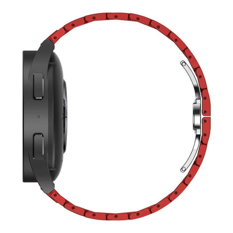 For Samsung Galaxy Watch 6 / 6 Classic Stainless Steel Metal Watch Band(Red Gold) - Watch Bands by PMC TechLife | Online Shopping South Africa | PMC TechLife