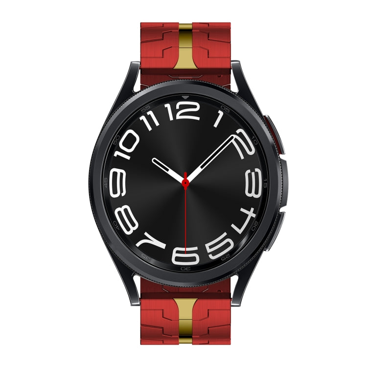 For Samsung Galaxy Watch 6 / 6 Classic Stainless Steel Metal Watch Band(Red Gold) - Watch Bands by PMC TechLife | Online Shopping South Africa | PMC TechLife