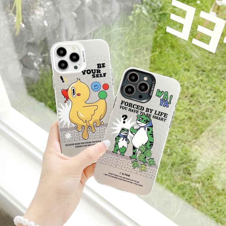 For iPhone 16 Plus Electroplated Silver Series PC Protective Phone Case(Frog) - iPhone 16 Plus Cases by PMC TechLife | Online Shopping South Africa | PMC TechLife | Buy Now Pay Later Mobicred