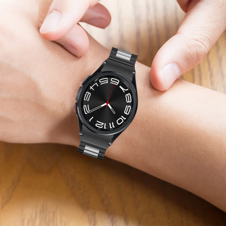 For Samsung Galaxy Watch 6 / 6 Classic Three Bead Stainless Steel Watch Band(Gold) - free shipping - PMC TechLife - Order now!