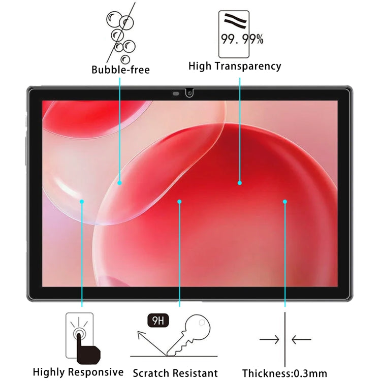 For Blackview Tab 9 WiFi 10.1 2pcs 9H 0.3mm Explosion-proof Tempered Glass Film - Others by PMC TechLife | Online Shopping South Africa | PMC TechLife | Buy Now Pay Later Mobicred