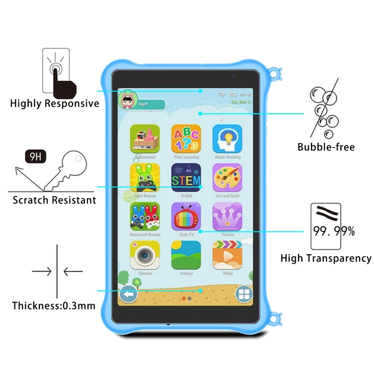For Blackview Tab 50 kids 8.0 25pcs 9H 0.3mm Explosion-proof Tempered Glass Film - free shipping - PMC TechLife - Order now!