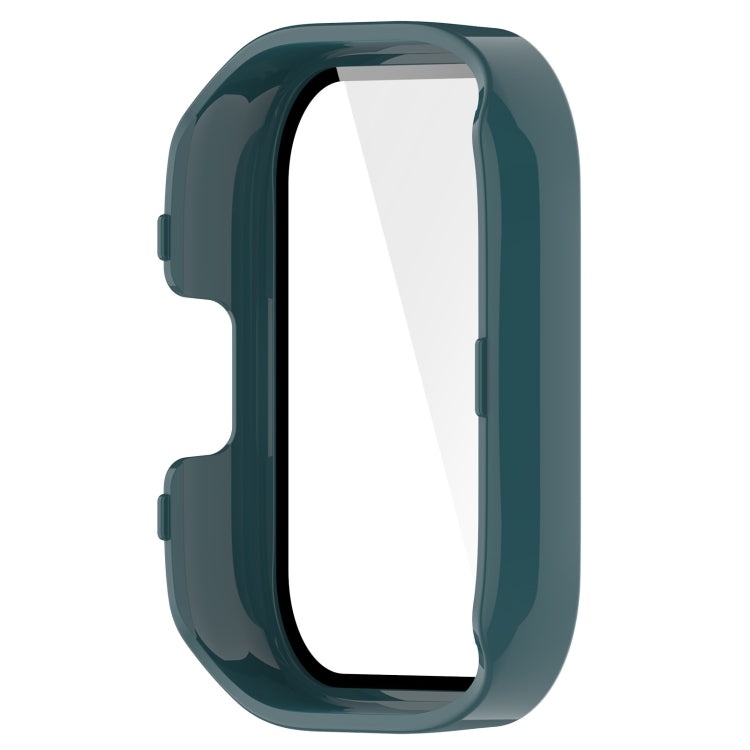 For Xiaomi Mi Watch Lite 3 PC + Tempered Film Integrated Watch Protective Case(Pine Green) - Watch Cases by PMC TechLife | Online Shopping South Africa | PMC TechLife