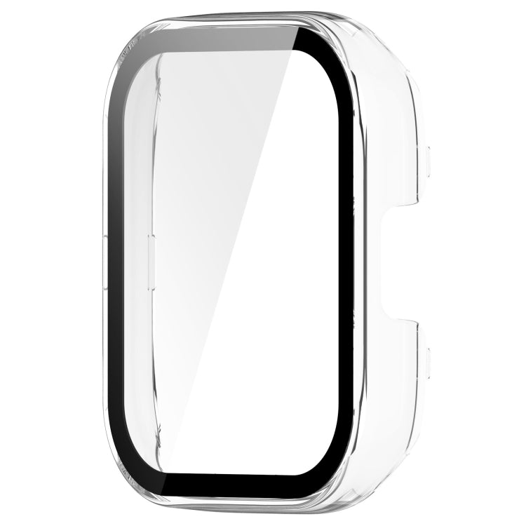 For Xiaomi Mi Watch Lite 3 PC + Tempered Film Integrated Watch Protective Case(Transparent) - Watch Cases by PMC TechLife | Online Shopping South Africa | PMC TechLife
