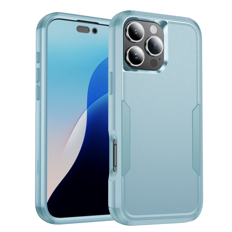 For iPhone 16 Pro Max Commuter Shockproof TPU + PC Phone Case(Grey Green) - iPhone 16 Pro Max Cases by PMC TechLife | Online Shopping South Africa | PMC TechLife | Buy Now Pay Later Mobicred