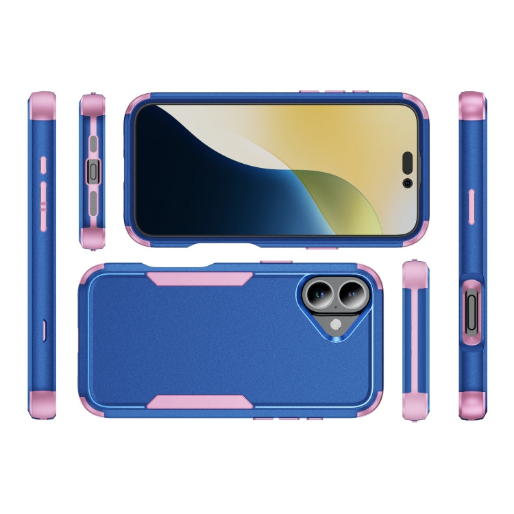 For iPhone 16 Plus Commuter Shockproof TPU + PC Phone Case(Royal Blue+Pink) - iPhone 16 Plus Cases by PMC TechLife | Online Shopping South Africa | PMC TechLife | Buy Now Pay Later Mobicred