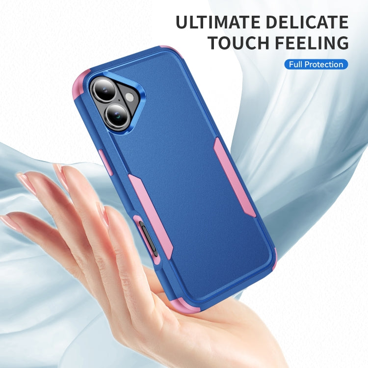 For iPhone 16 Plus Commuter Shockproof TPU + PC Phone Case(Royal Blue+Pink) - iPhone 16 Plus Cases by PMC TechLife | Online Shopping South Africa | PMC TechLife | Buy Now Pay Later Mobicred