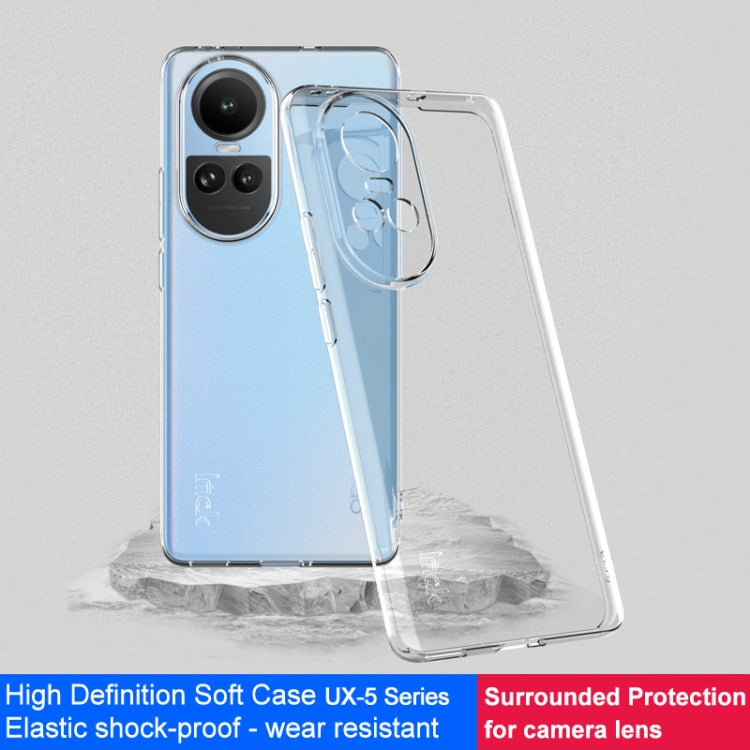 For OPPO Reno10 5G Global IMAK UX-5 Series Transparent TPU Phone Case(Transparent) - OPPO Cases by imak | Online Shopping South Africa | PMC TechLife | Buy Now Pay Later Mobicred