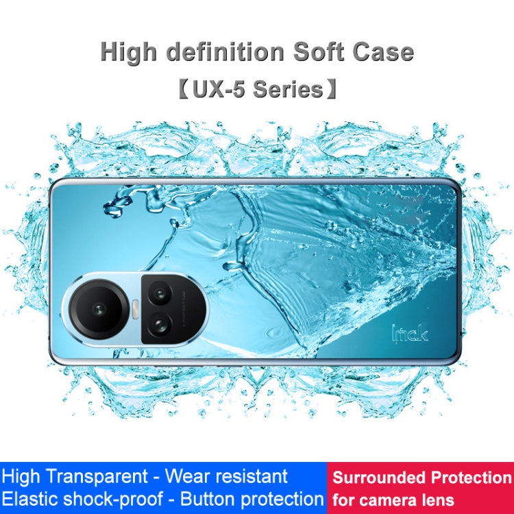 For OPPO Reno10 5G Global IMAK UX-5 Series Transparent TPU Phone Case(Transparent) - OPPO Cases by imak | Online Shopping South Africa | PMC TechLife | Buy Now Pay Later Mobicred