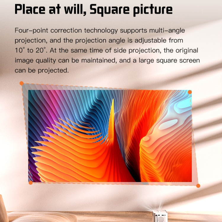 S30 Max Android 10 OS HD Portable WiFi Mobile Projector, Plug Type:UK Plug(White) - free shipping - PMC TechLife - Order now!