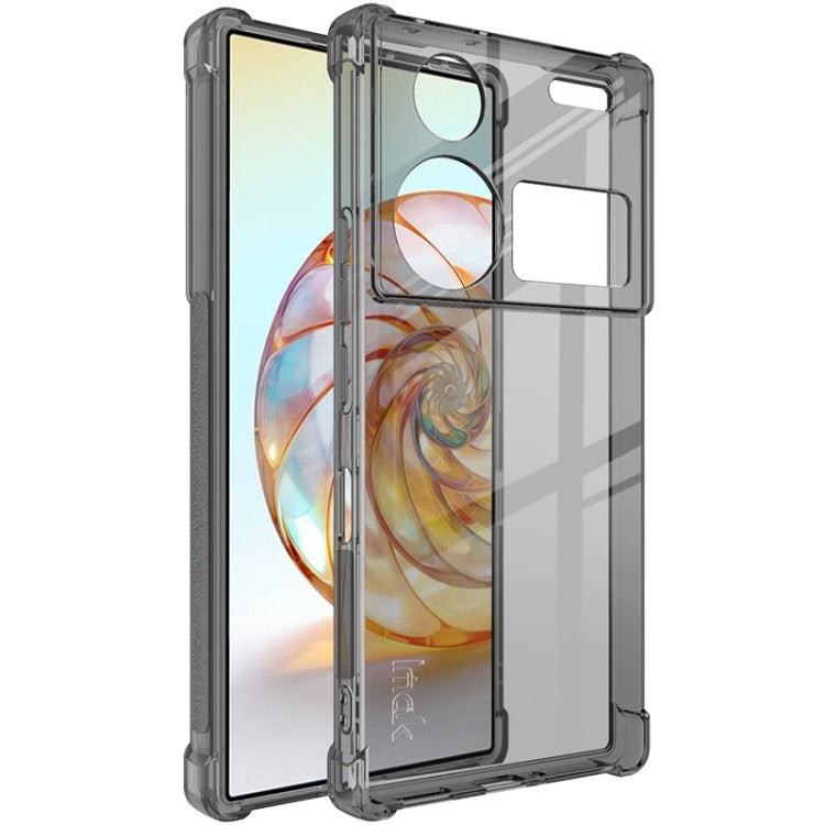 For ZTE nubia Z60 Ultra 5G imak Shockproof Airbag TPU Phone Case(Transparent Black) - ZTE Cases by imak | Online Shopping South Africa | PMC TechLife | Buy Now Pay Later Mobicred