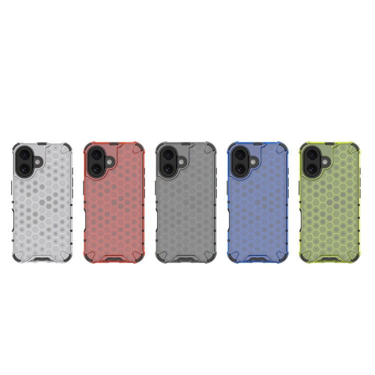 For iPhone 16 Plus Honeycomb Shockproof Phone Case(Red) - iPhone 16 Plus Cases by PMC TechLife | Online Shopping South Africa | PMC TechLife | Buy Now Pay Later Mobicred
