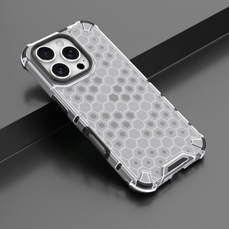 For iPhone 16 Pro Max Honeycomb Shockproof Phone Case(White) - iPhone 16 Pro Max Cases by PMC TechLife | Online Shopping South Africa | PMC TechLife | Buy Now Pay Later Mobicred