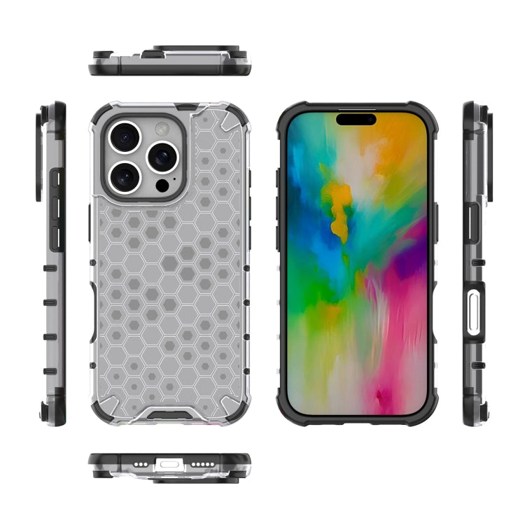For iPhone 16 Pro Max Honeycomb Shockproof Phone Case(White) - iPhone 16 Pro Max Cases by PMC TechLife | Online Shopping South Africa | PMC TechLife | Buy Now Pay Later Mobicred