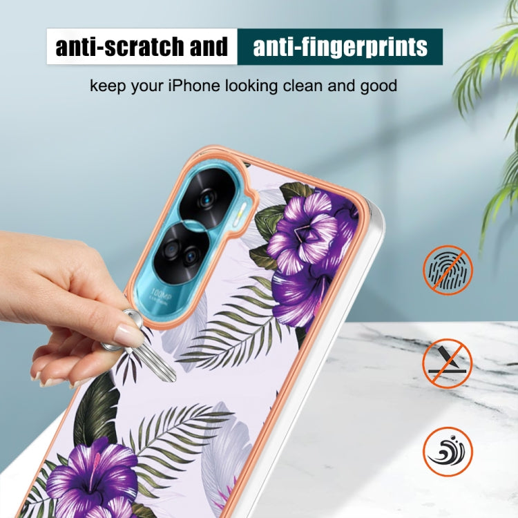 For Honor 90 Lite 5G Electroplating IMD TPU Phone Case(Pink Scales) - Honor Cases by PMC TechLife | Online Shopping South Africa | PMC TechLife | Buy Now Pay Later Mobicred