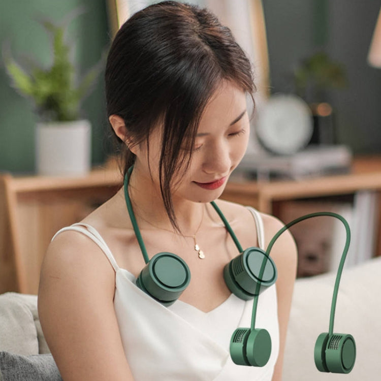 DQ209 Portable Hanging Neck Mute Aroma Diffuser Small Fan(Ice Green) - free shipping - PMC TechLife - Order now!