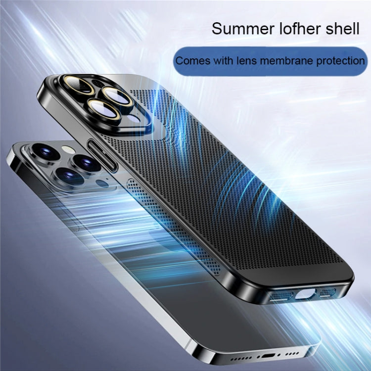 For iPhone 12 Pro Max Ice Sense Heat Dissipation Electroplating PC Phone Case(Champagne Gold) - iPhone 12 Pro Max Cases by PMC TechLife | Online Shopping South Africa | PMC TechLife