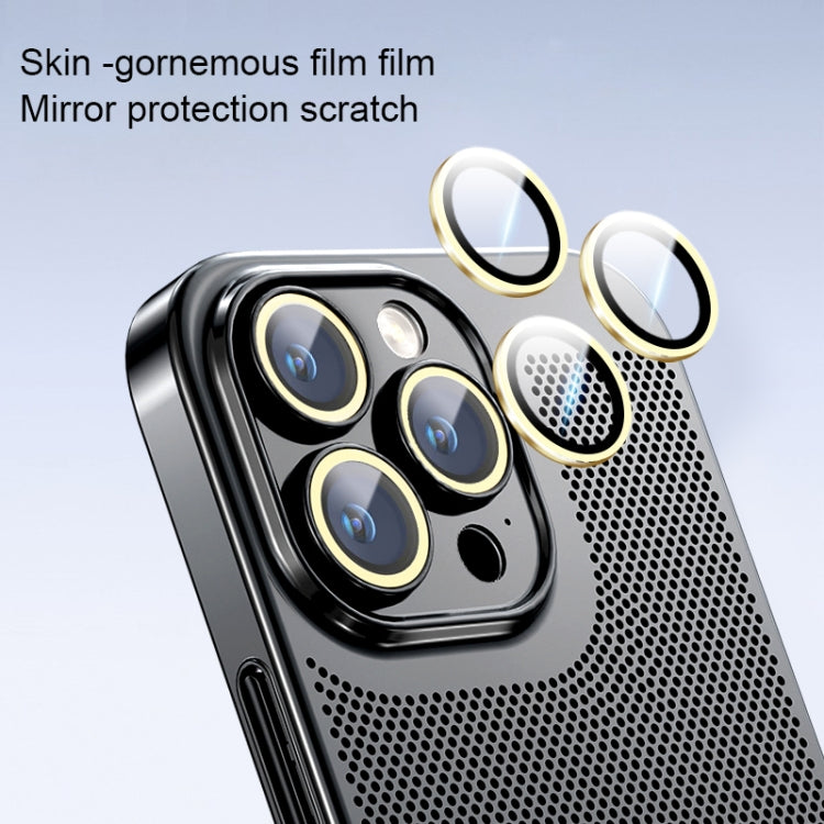 For iPhone 12 Pro Max Ice Sense Heat Dissipation Electroplating PC Phone Case(Champagne Gold) - iPhone 12 Pro Max Cases by PMC TechLife | Online Shopping South Africa | PMC TechLife
