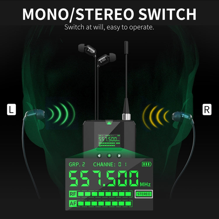 XTUGA SEM100 Professional Wireless In Ear Monitor System 1 BodyPacks(AU Plug) - free shipping - PMC Jewellery - Order now!